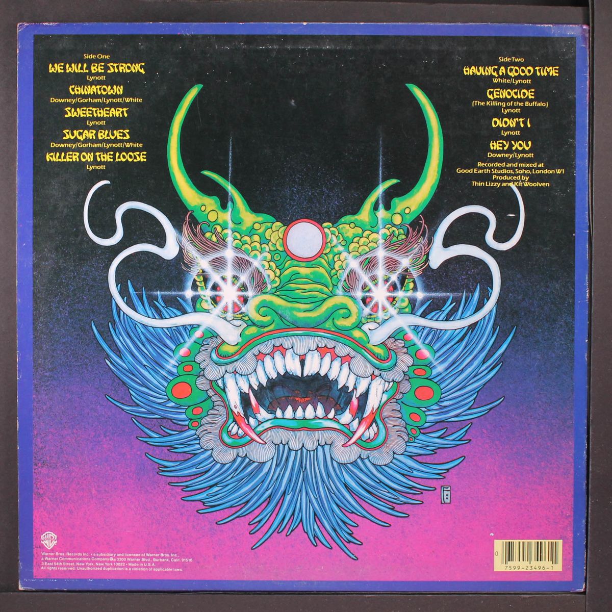 chinatown by THIN LIZZY