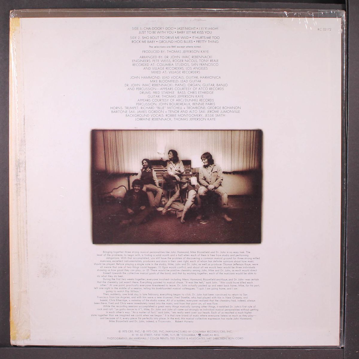 triumvirate by BLOOMFIELD, HAMMOND, DR. JOHN