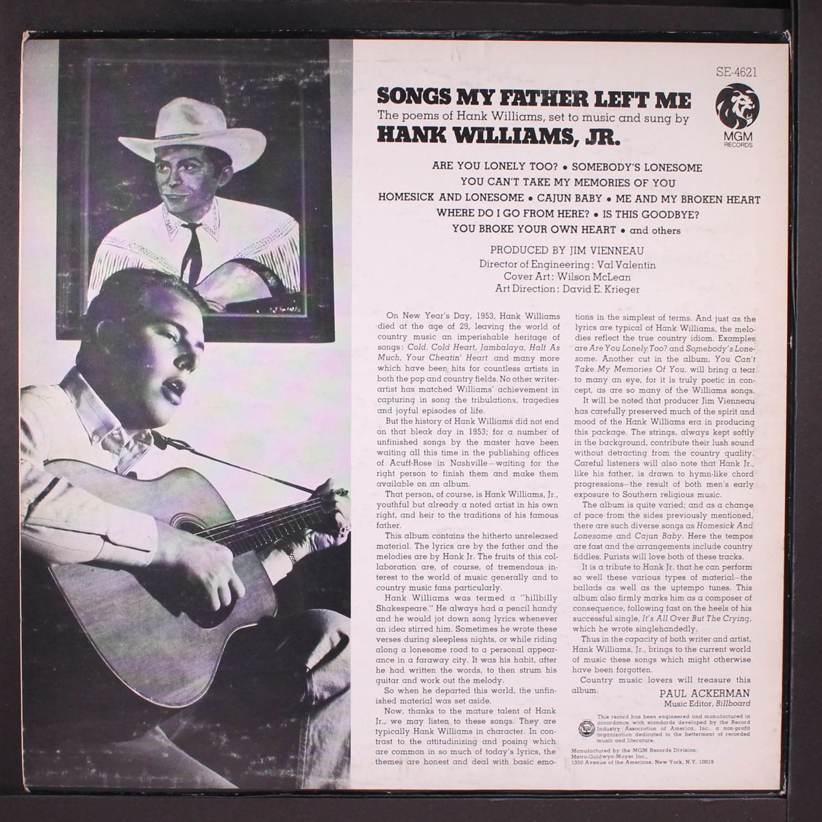 songs my father left me by HANK WILLIAMS, JR.