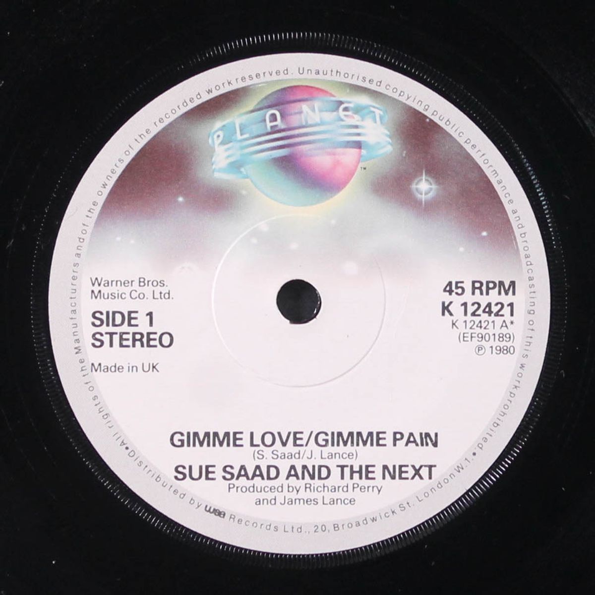 gimme love gimme pain / it's gotcha by SUE SAAD & NEXT
