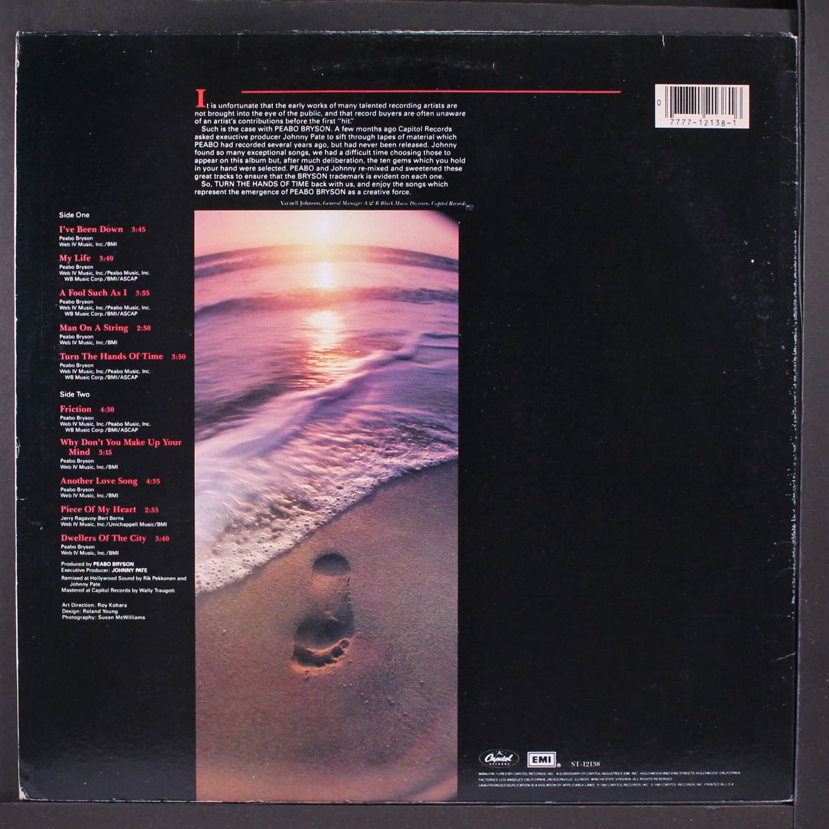 turn the hands of time by PEABO BRYSON