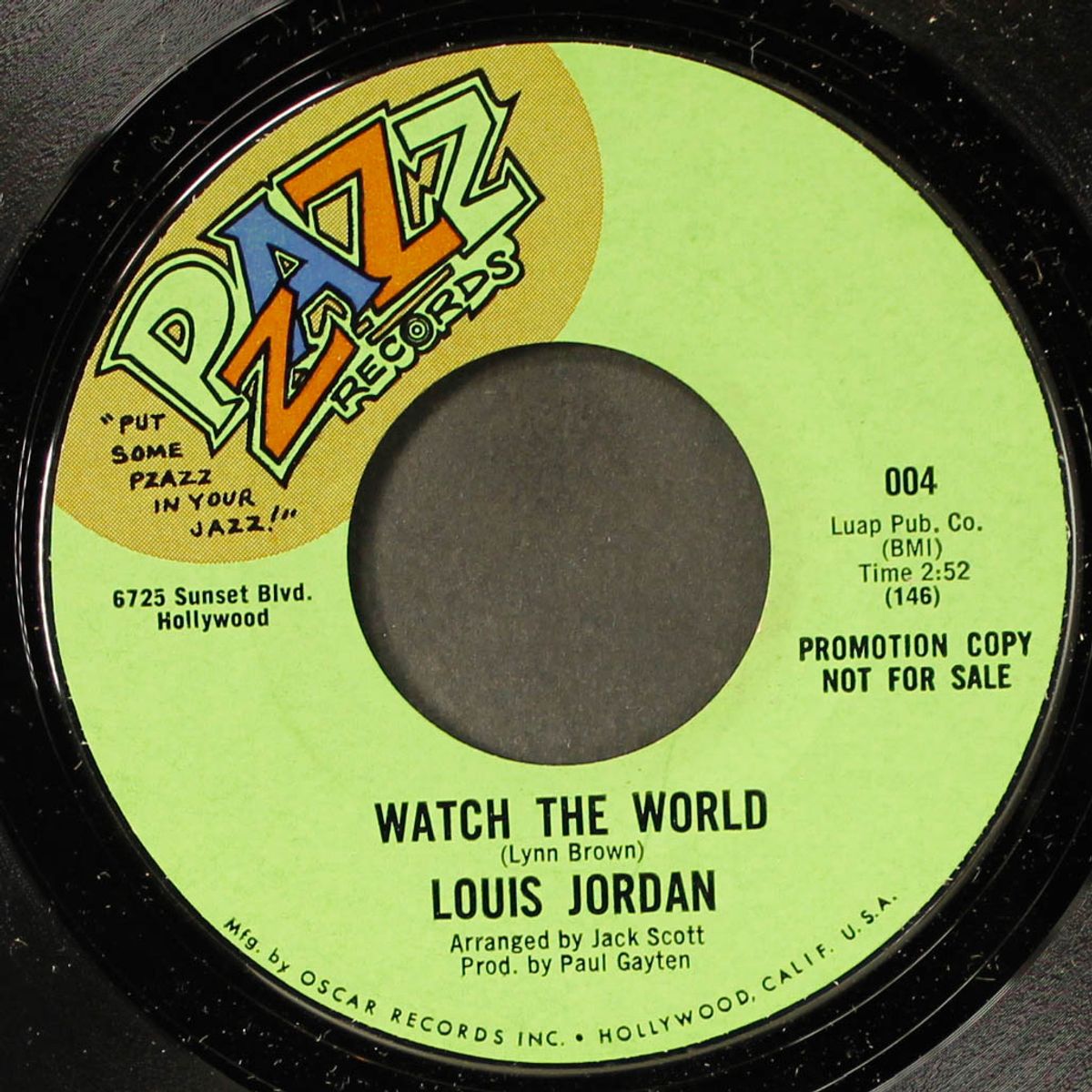 amen corner / watch the world by LOUIS JORDAN
