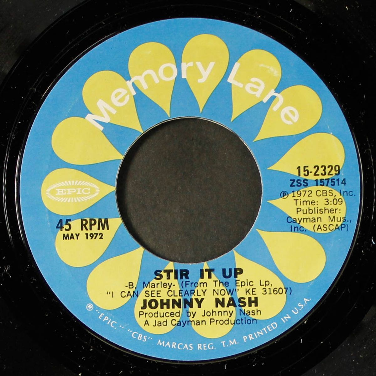 i can see clearly now / stir it up by JOHNNY NASH
