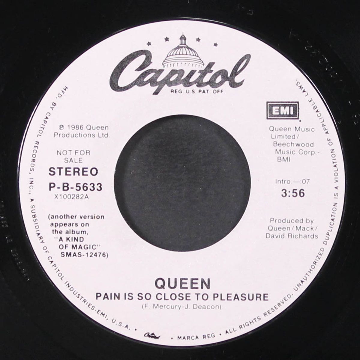 pain is so close to pleasure / don't lose your head by QUEEN