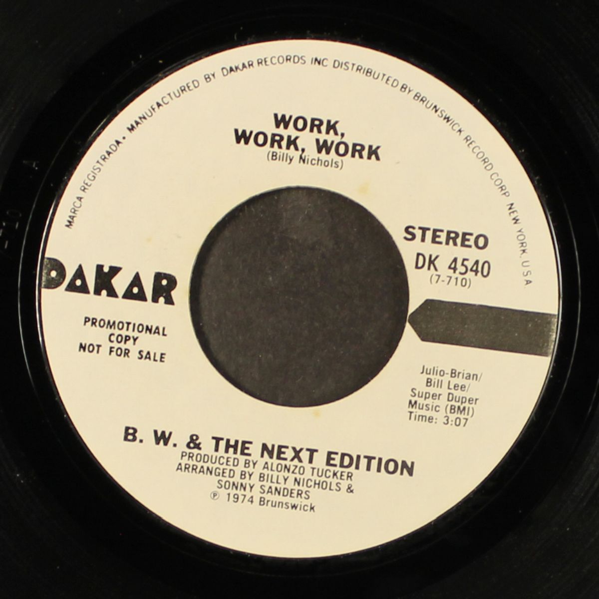 work, work, work / mono by B.W. & THE NEXT EDITION