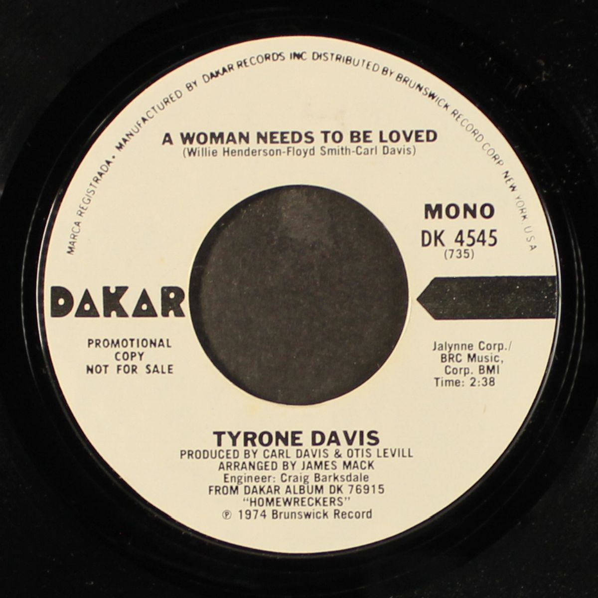 a woman needs to be loved / mono by TYRONE DAVIS