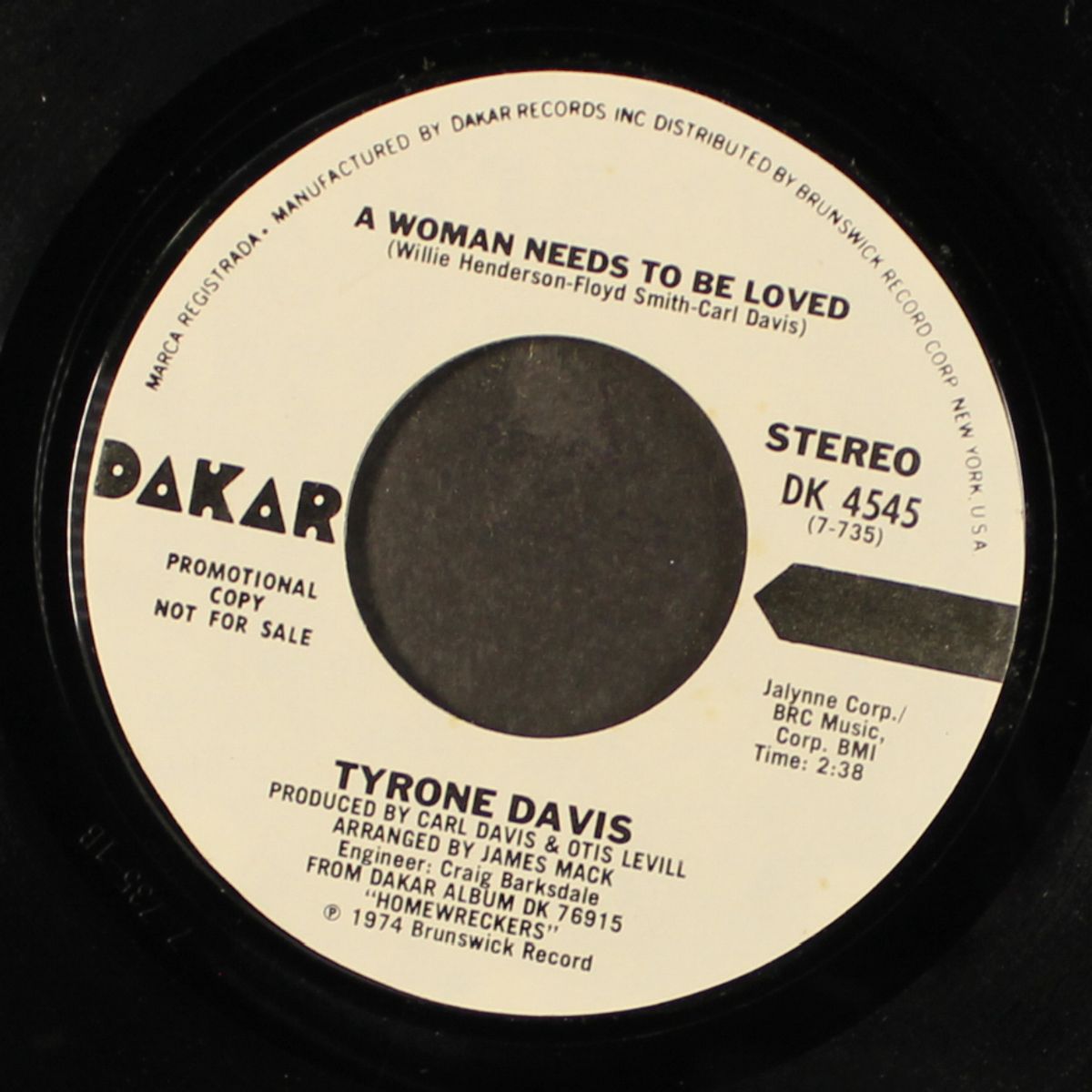a woman needs to be loved / mono by TYRONE DAVIS
