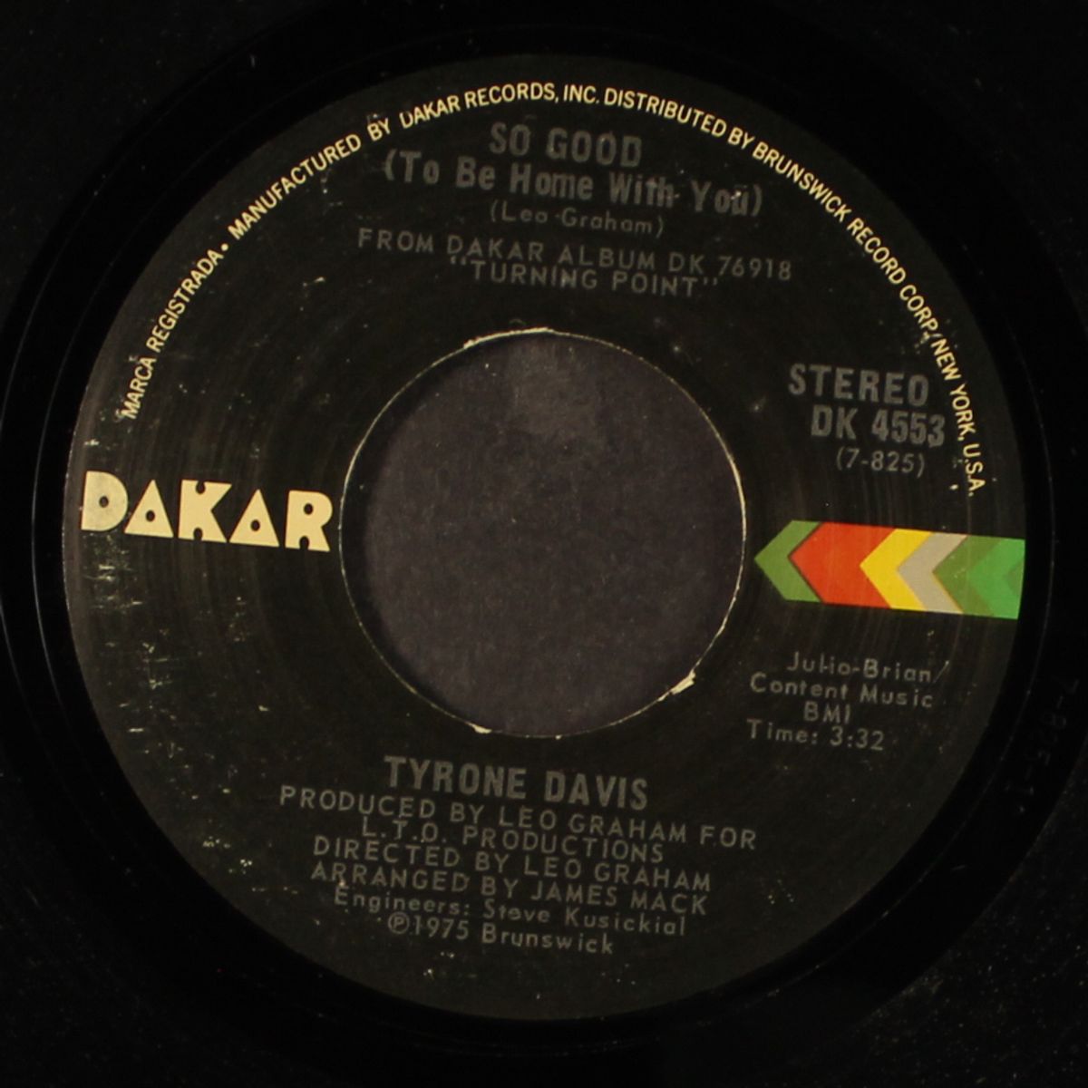 so good (to be home with you) / i can't bump by TYRONE DAVIS