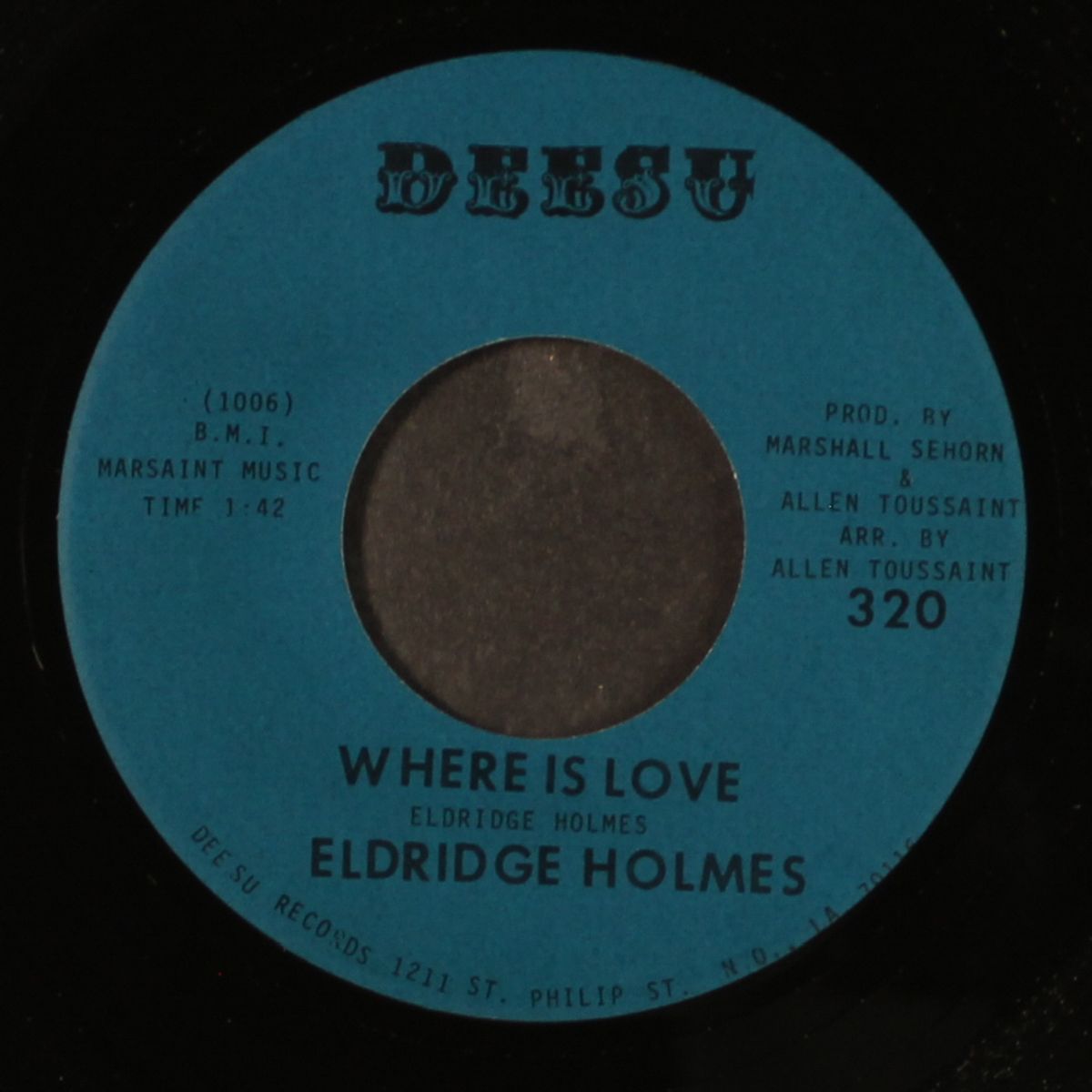 now that i've lost you / where is love by ELDRIDGE HOLMES