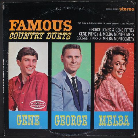 GEORGE JONES, GENE PITNEY, MELBA MONTGOMERY