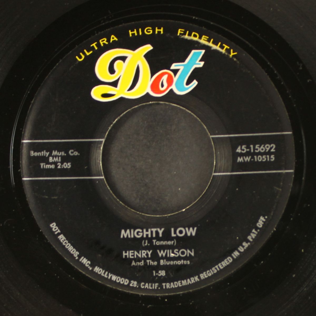 mighty low / my steady girl by HENRY WILSON