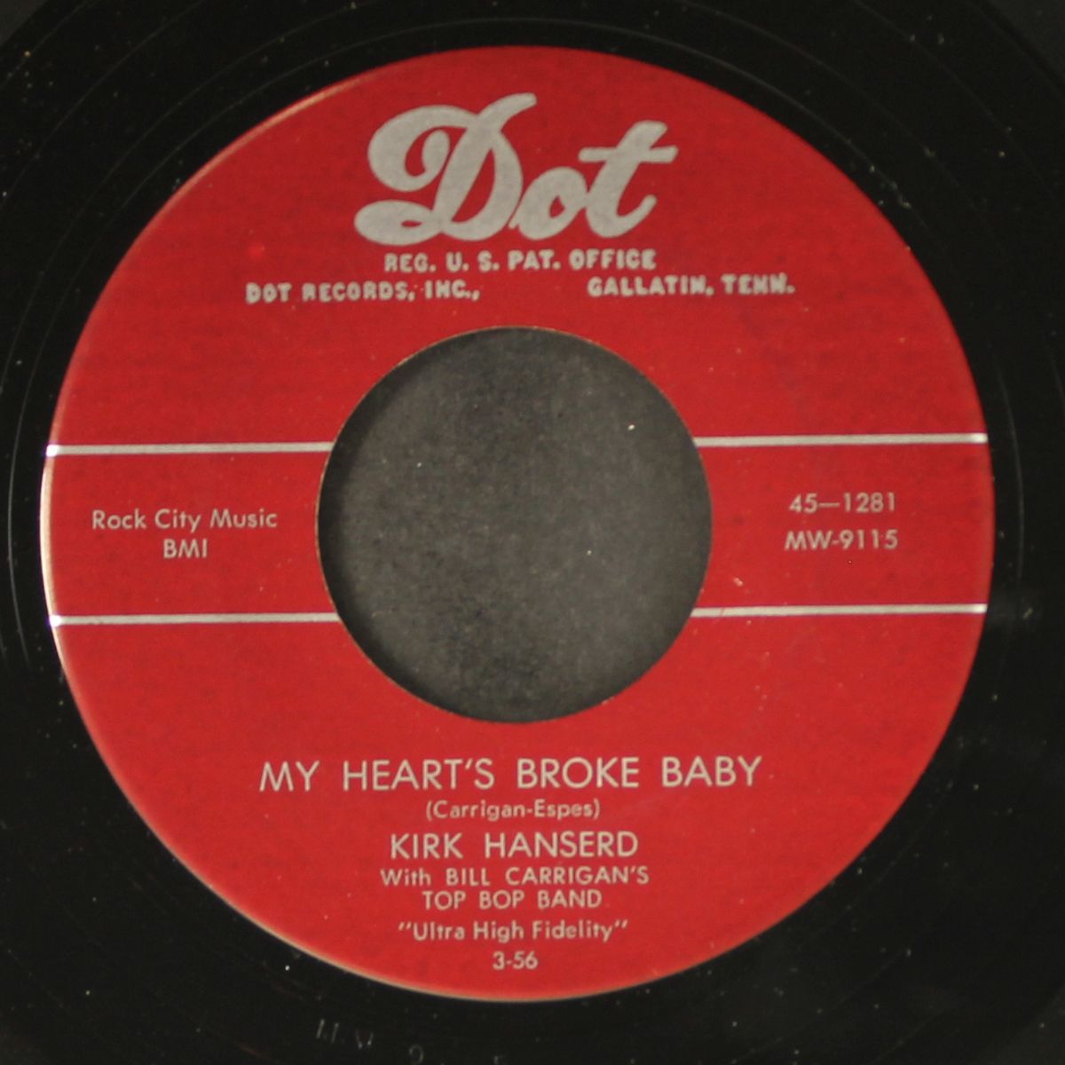 one night / my heart's broke baby by KIRK HANSERD