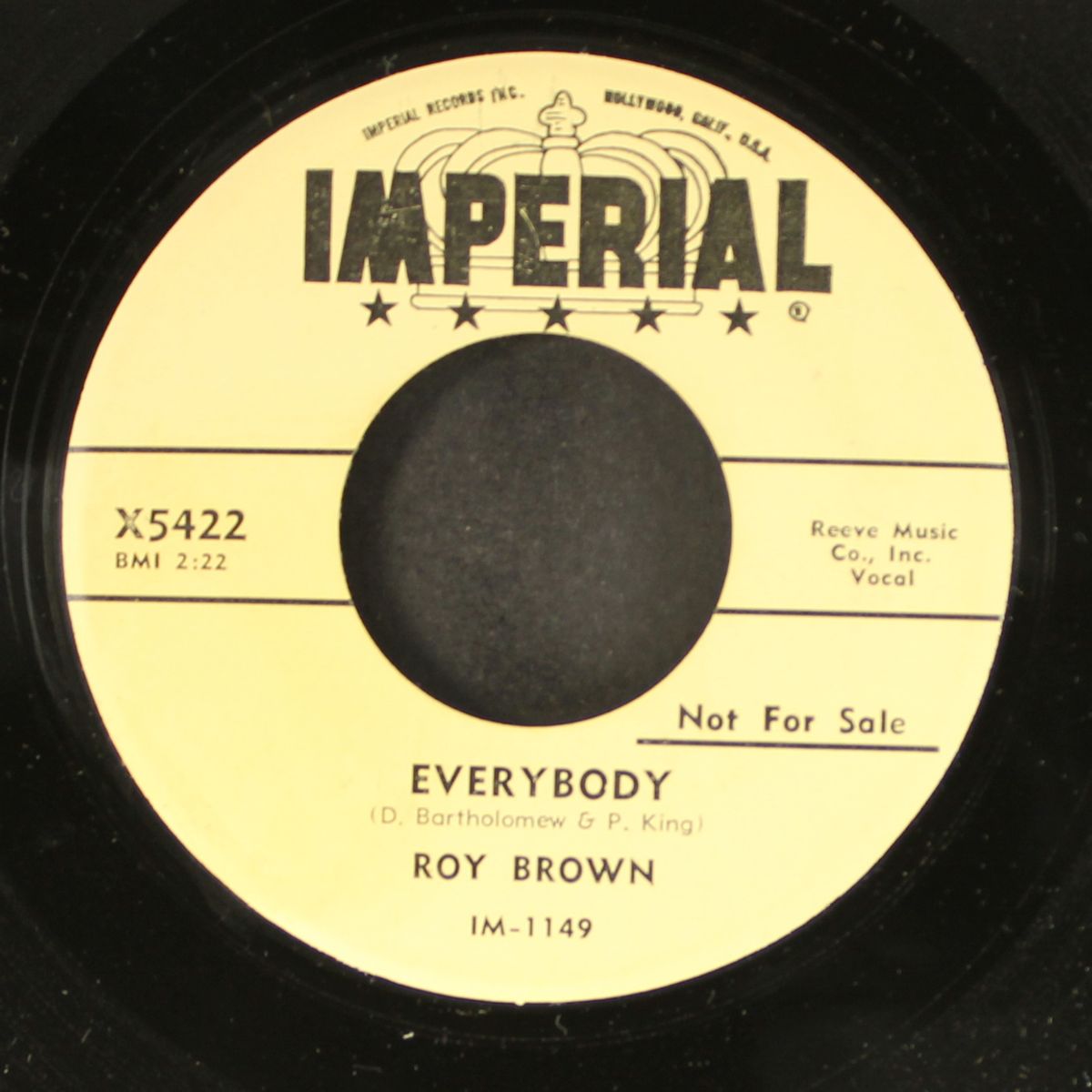 saturday night / everybody by ROY BROWN
