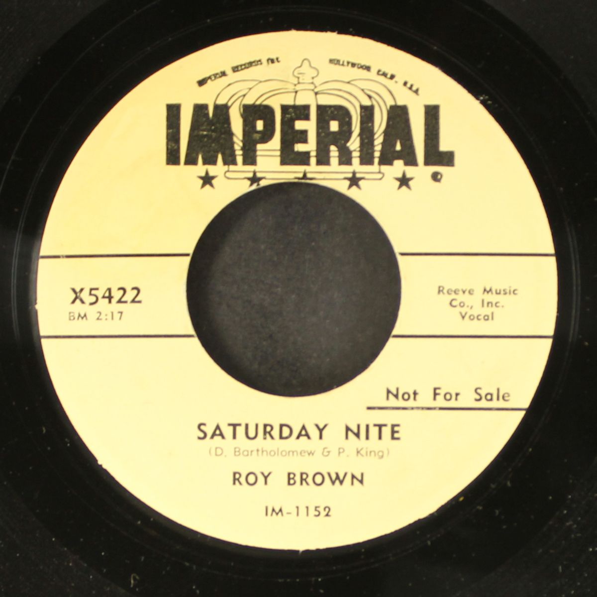 saturday night / everybody by ROY BROWN