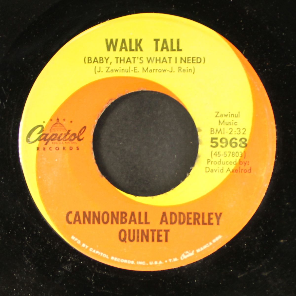 walk tall / do do do by CANNONBALL ADDERLEY