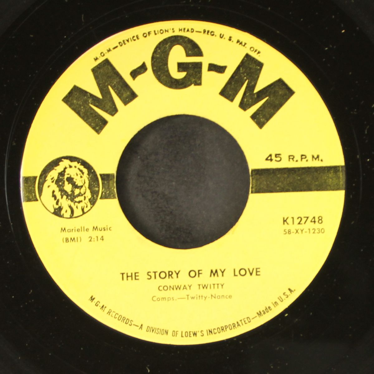 the story of my love by CONWAY TWITTY