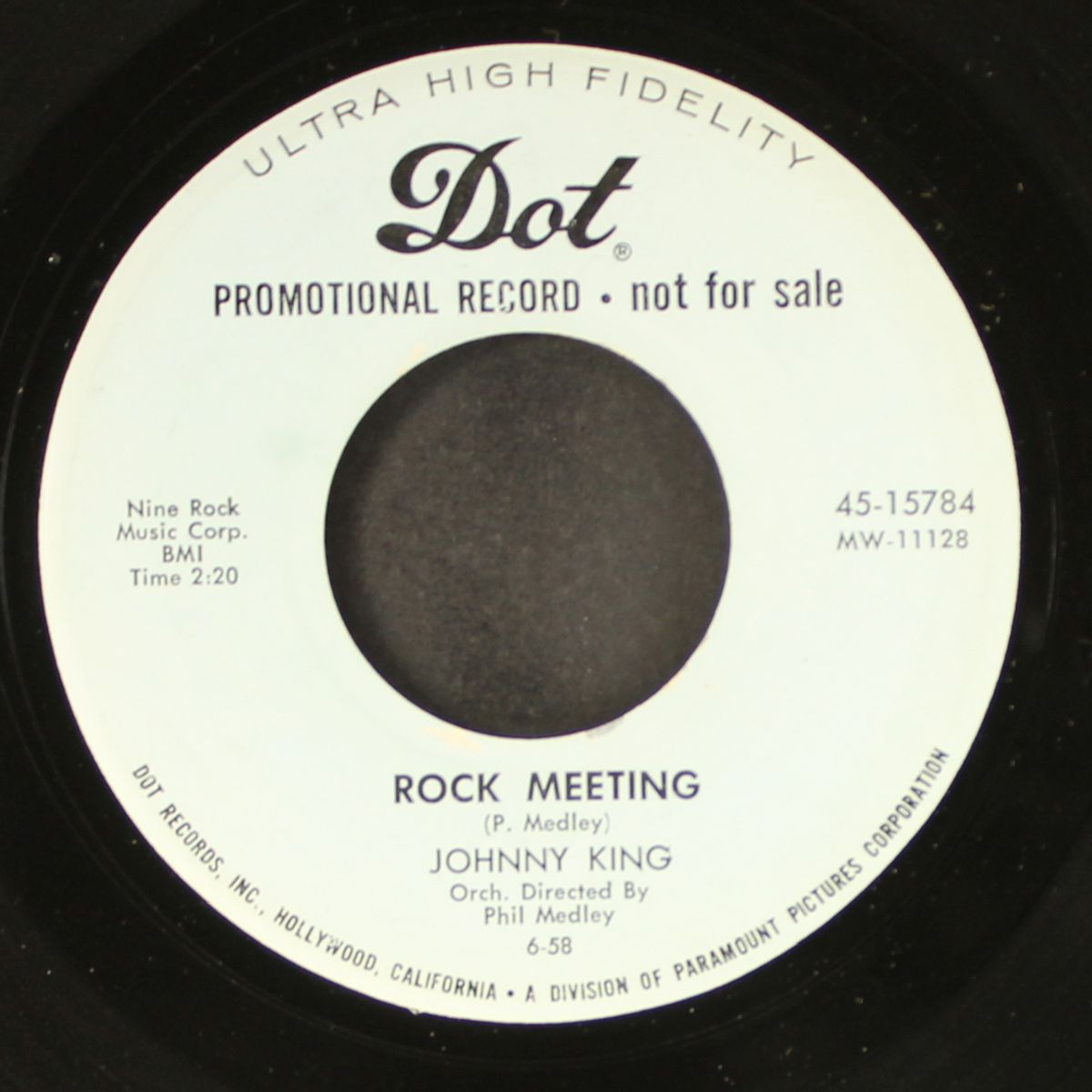 rock meeting / forsake me not by JOHNNY KING