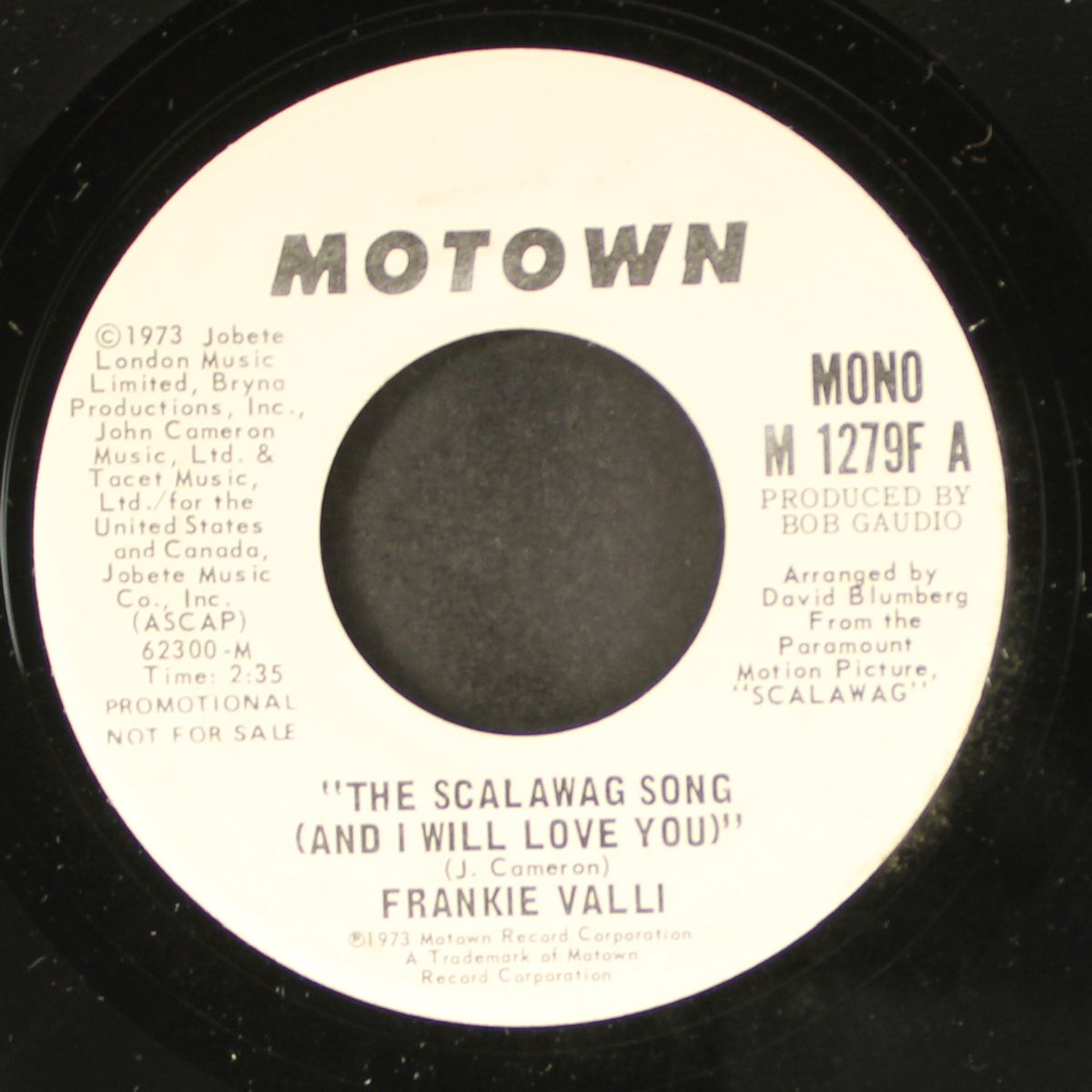 the scalawag song (and i will love you) / mono by FRANKIE VALLI