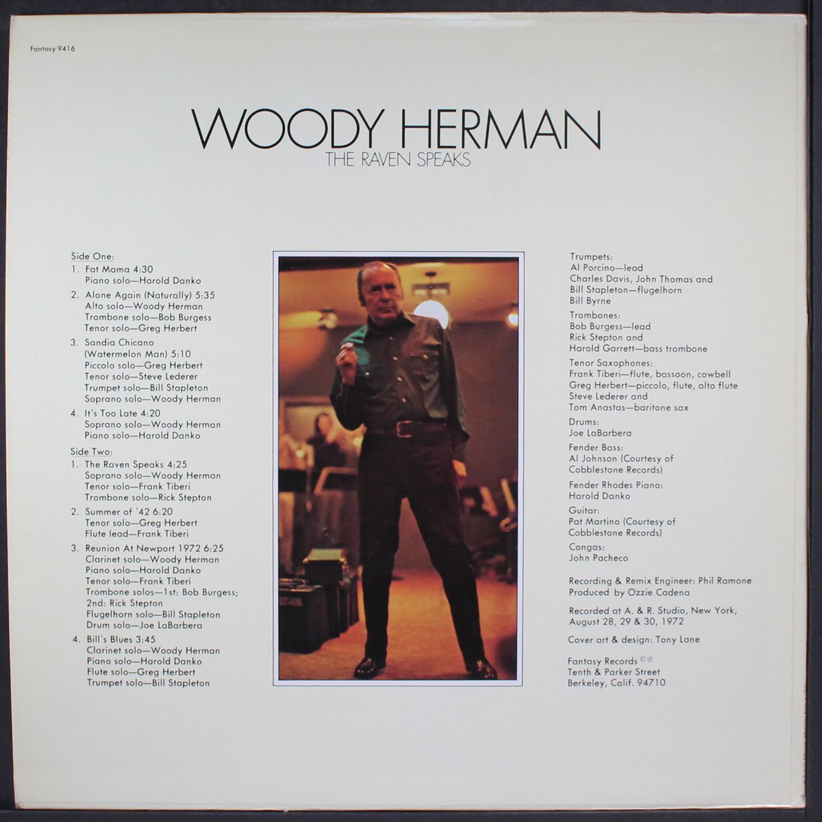 the raven speaks by WOODY HERMAN