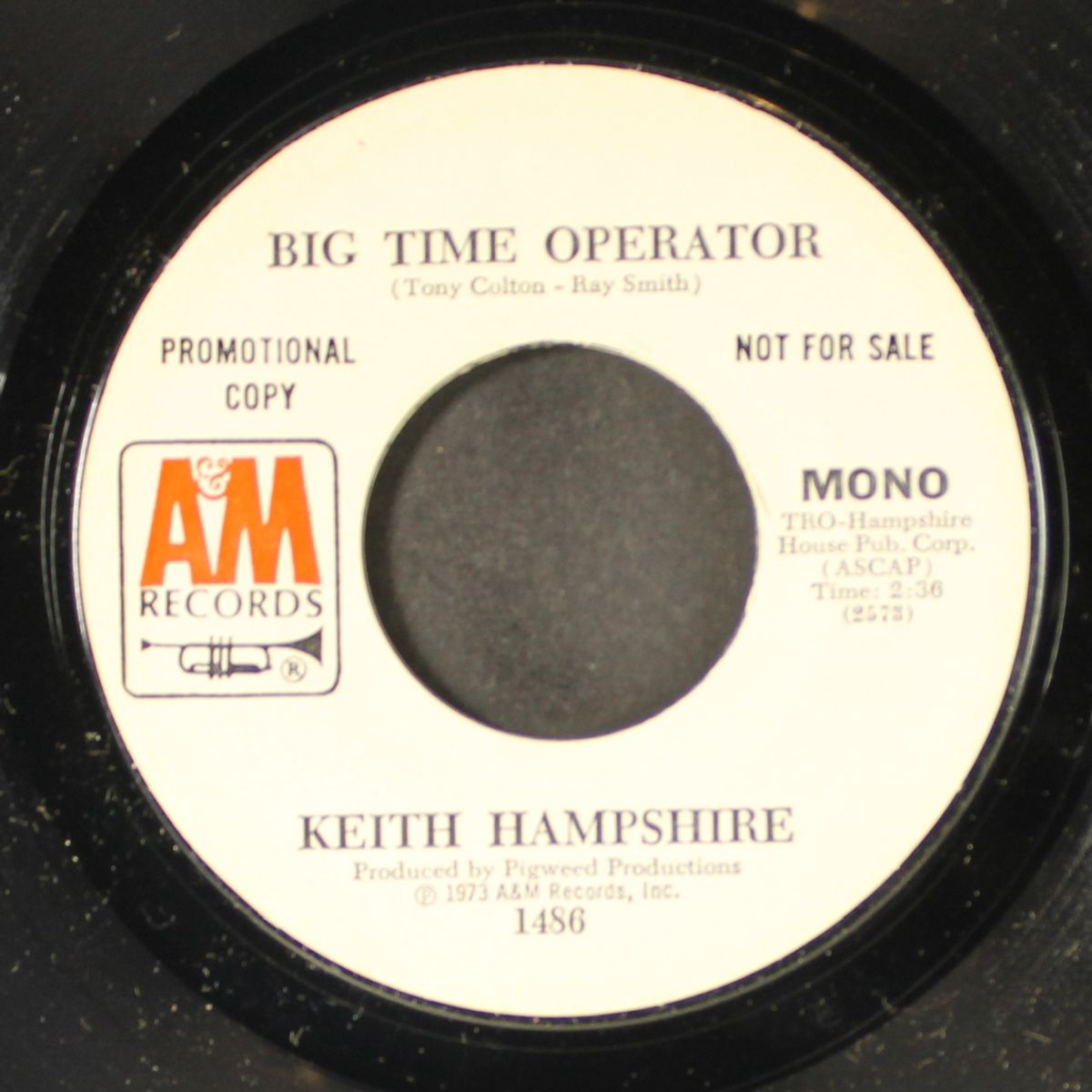 big time operator / mono by KEITH HAMPSHIRE