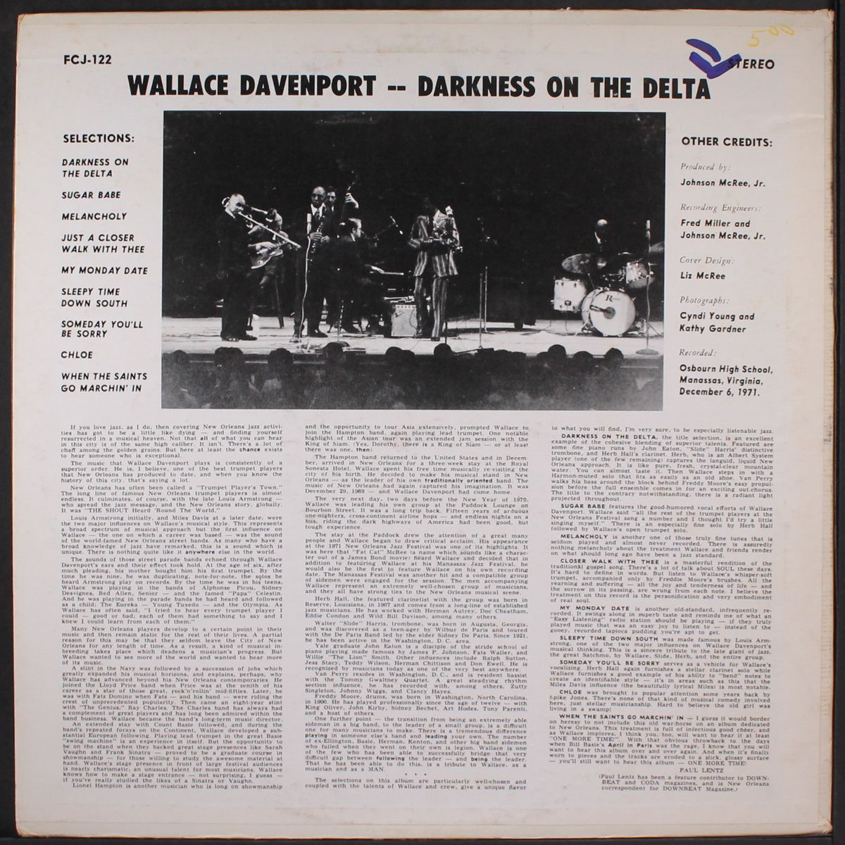 darkness on the delta by WALLACE DAVENPORT