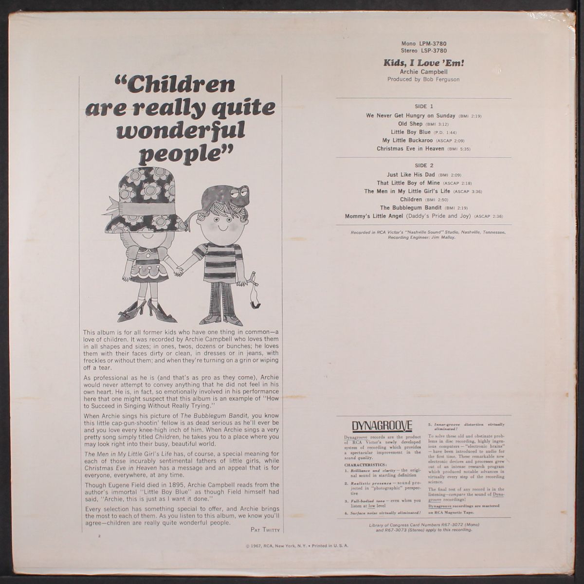 kids, i love 'em! by ARCHIE CAMPBELL