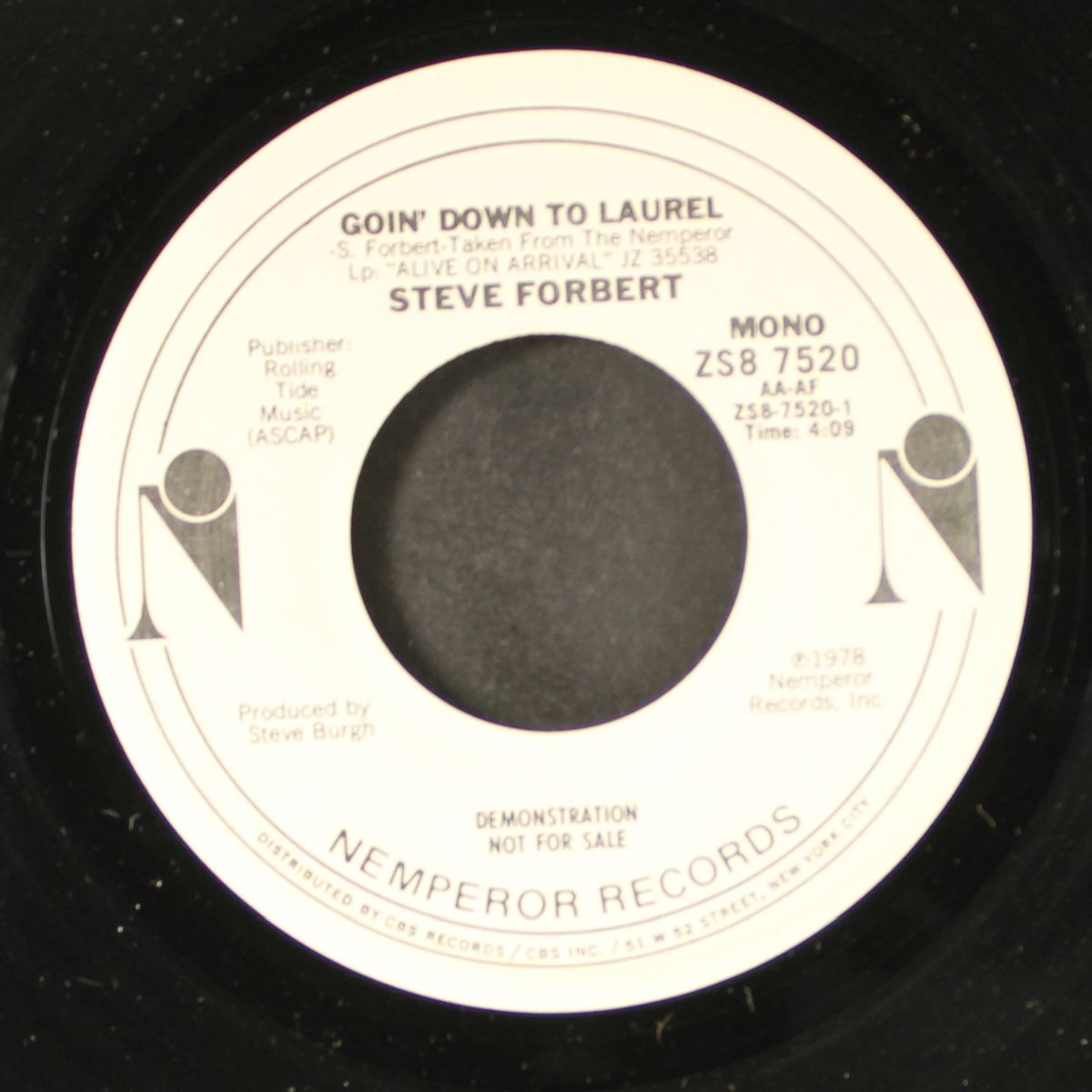 goin' down to laurel / mono by STEVE FORBERT