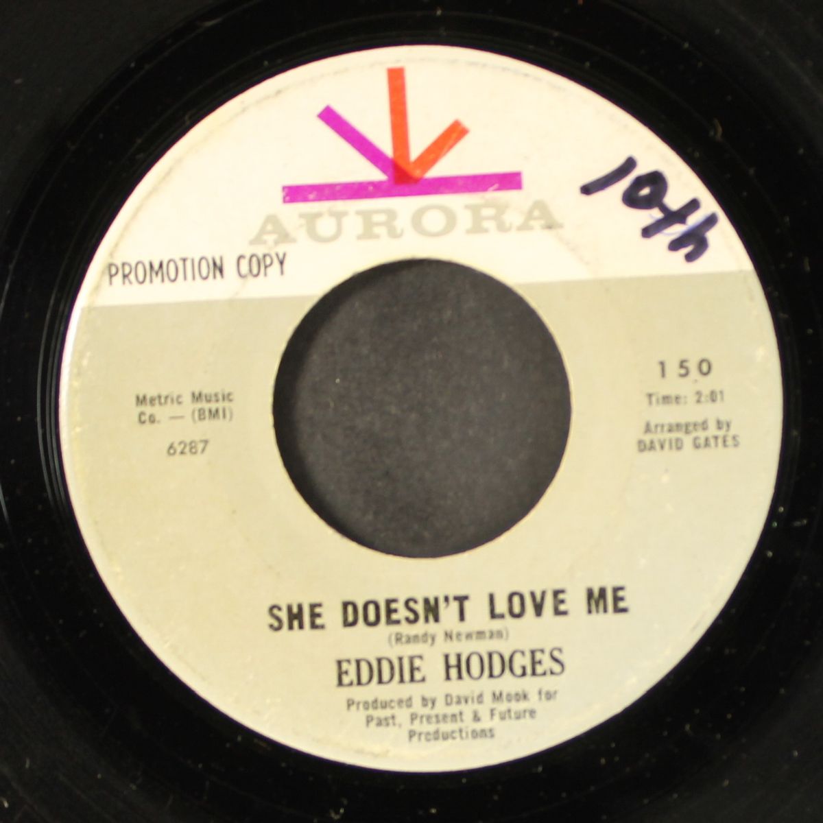 across the street / she doesn't love me by EDDIE HODGES