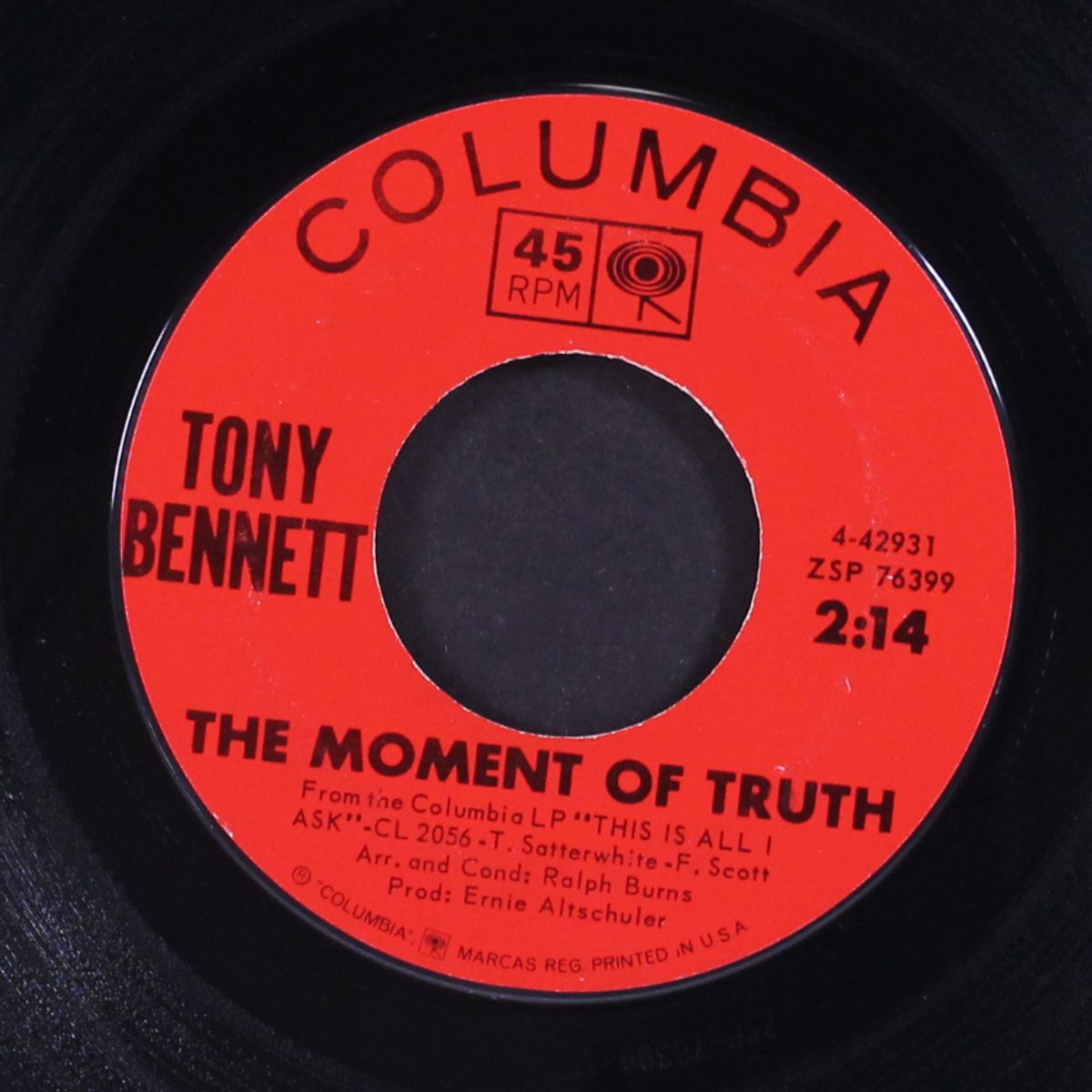 the moment of truth / the little boy by TONY BENNETT