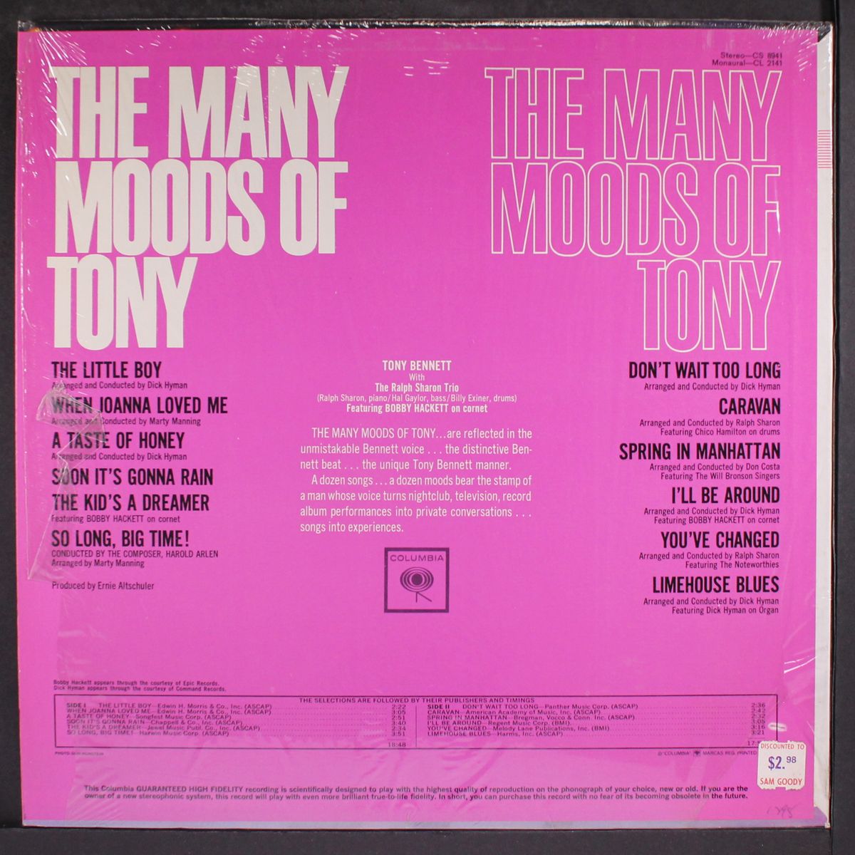 the many moods of by TONY BENNETT
