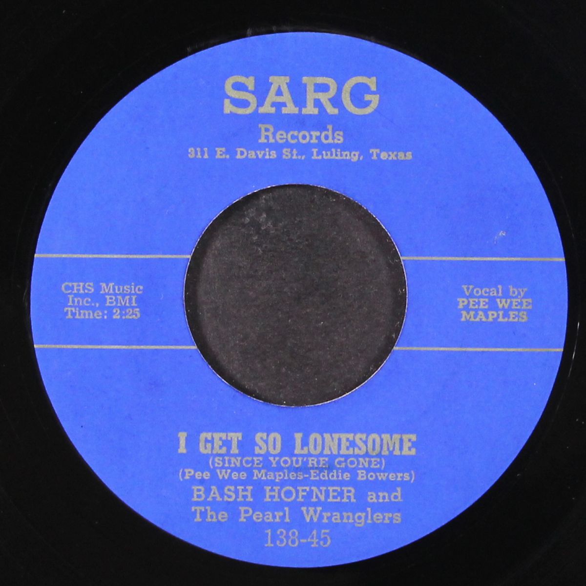 rockin' and a-bopin' / i get so lonesome by BASH HOFNER
