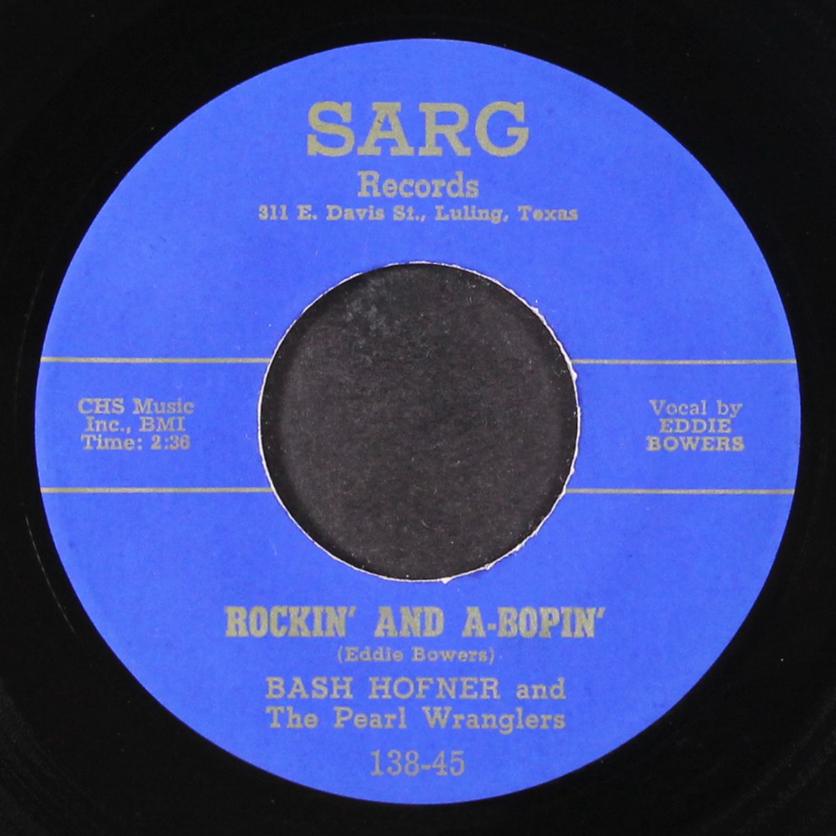 rockin' and a-bopin' / i get so lonesome by BASH HOFNER