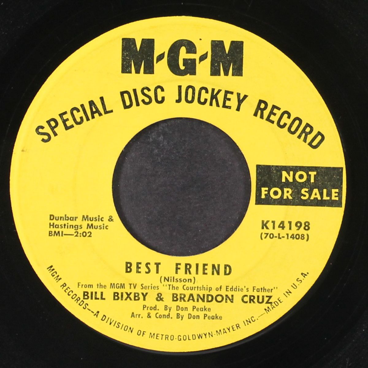 daddy what if / best friend by BILL BIXBY & BRANDON CRUZ