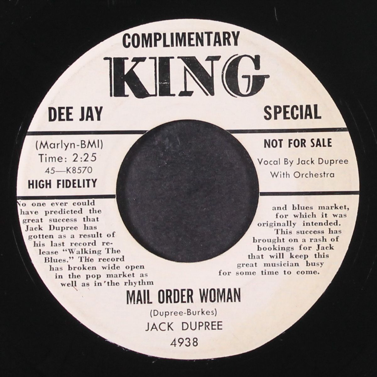big leg emma's / mail order woman by JACK DUPREE