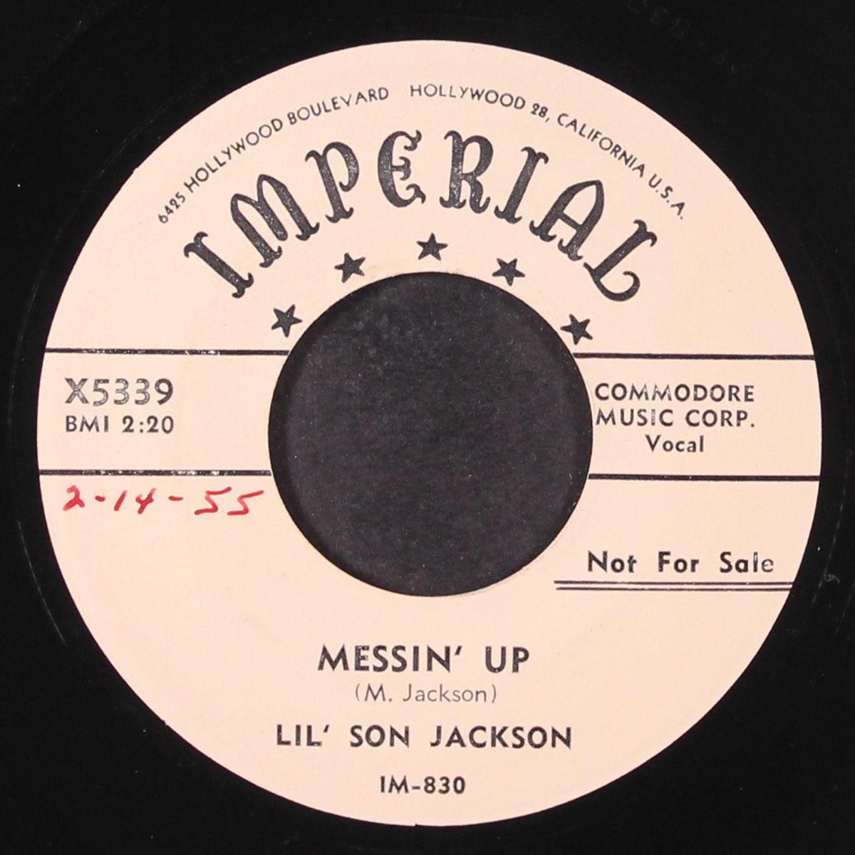 messin' up / sugar mama by LIL' SON JACKSON