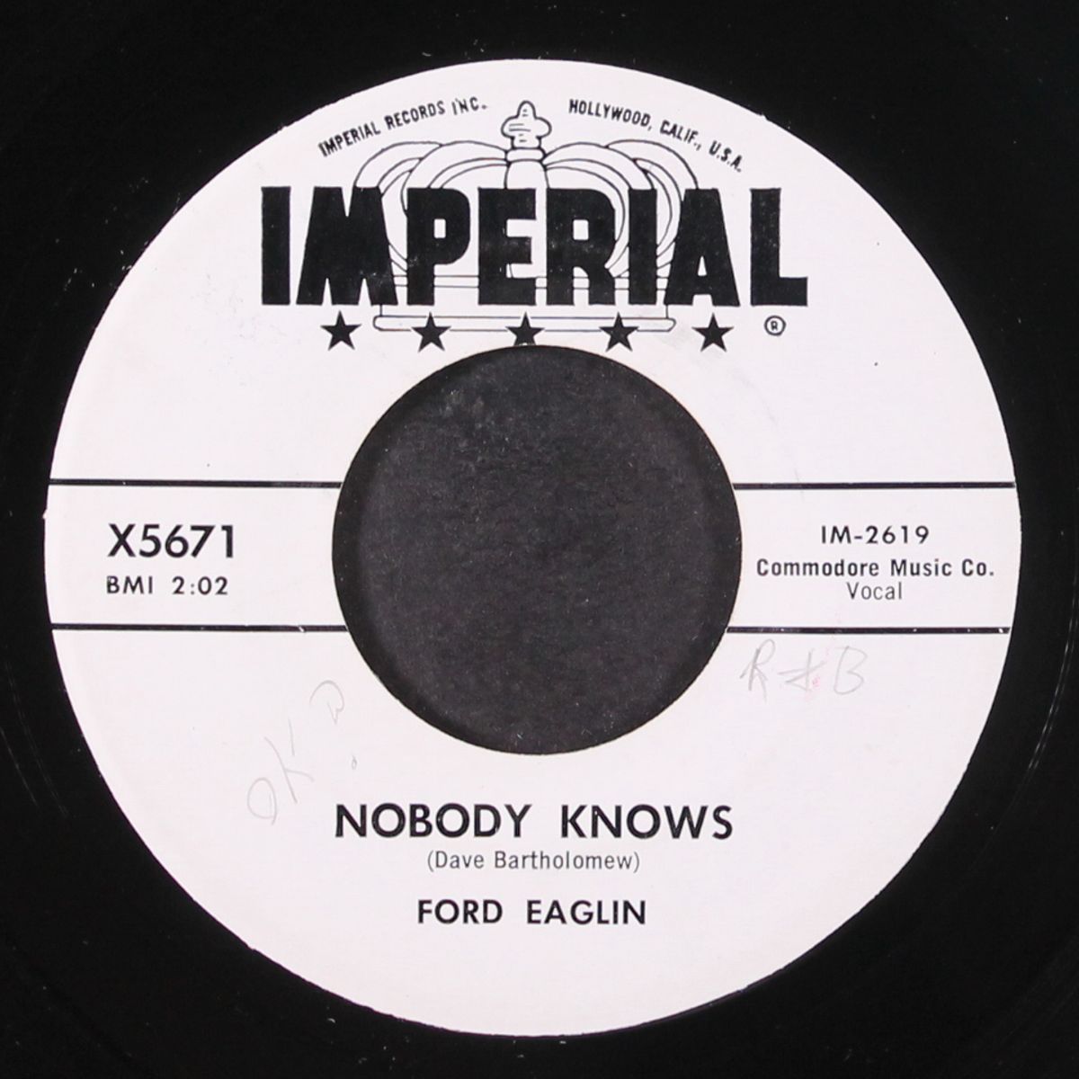 yours truly / nobodys knows by FORD EAGLIN