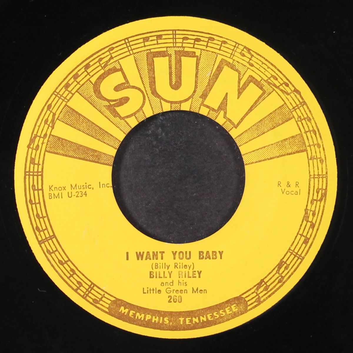 flyin' saucers rock & roll / i want you baby by BILLY RILEY