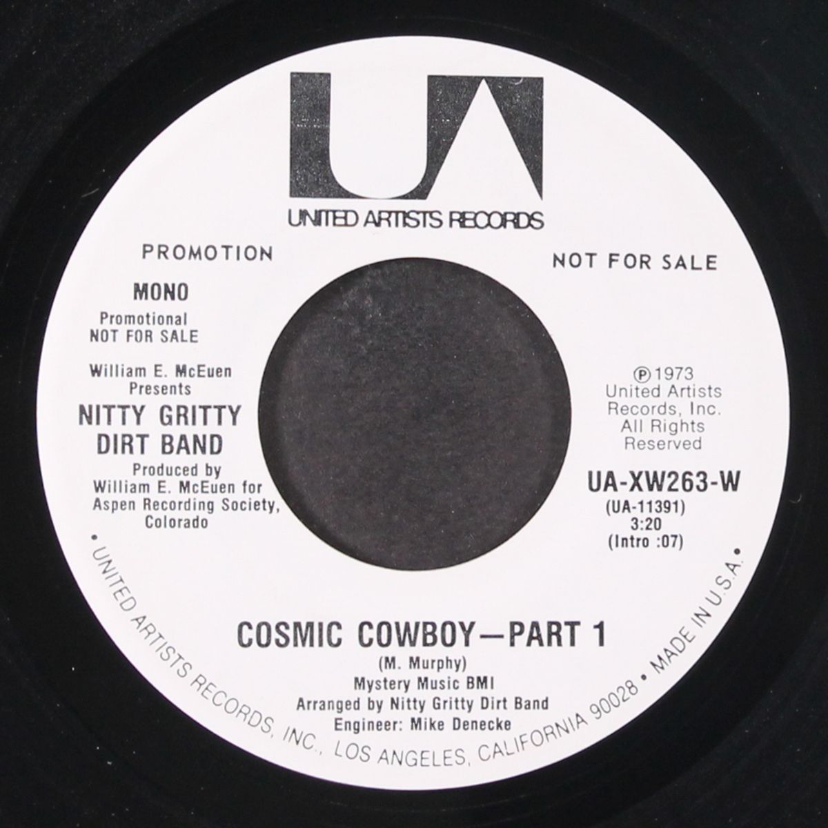cosmic cowboy - part 1 / mono by NITTY GRITTY DIRT BAND