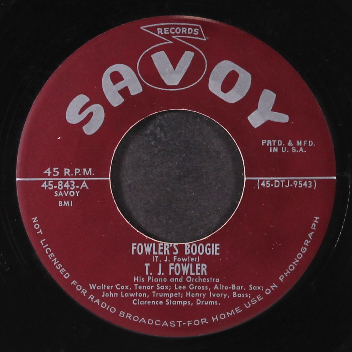 fowler's boogie / night crawler by T.J. FOWLER