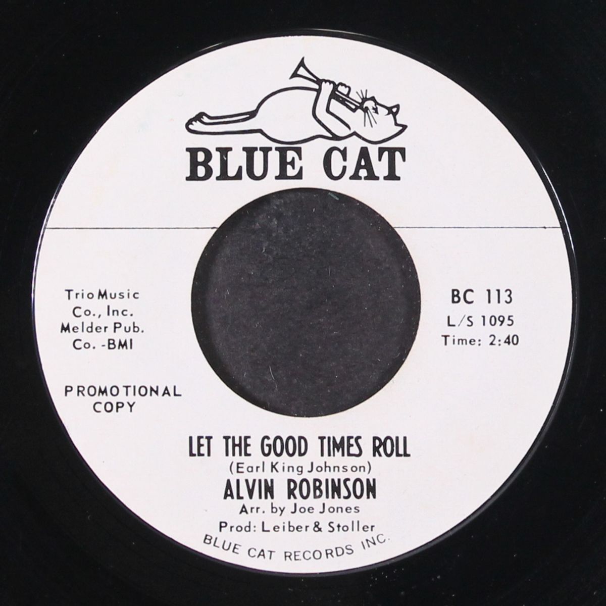 bottom of my soul / let the good times roll by ALVIN ROBINSON