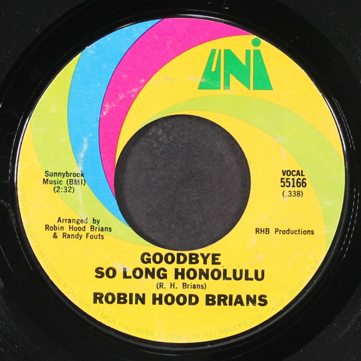 goodbye so long honolulu / webb of love by ROBIN HOOD BRIANS