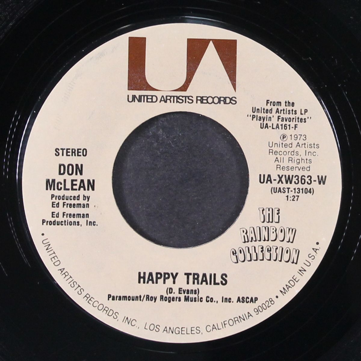 fool's paradise / happy trails by DON MCLEAN