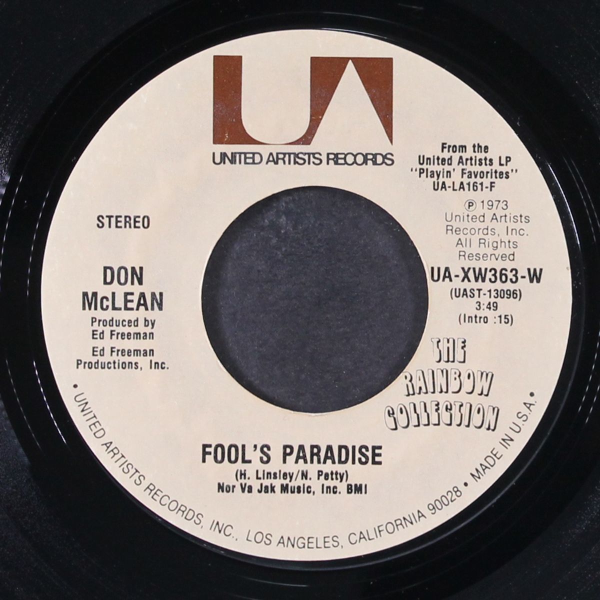 fool's paradise / happy trails by DON MCLEAN