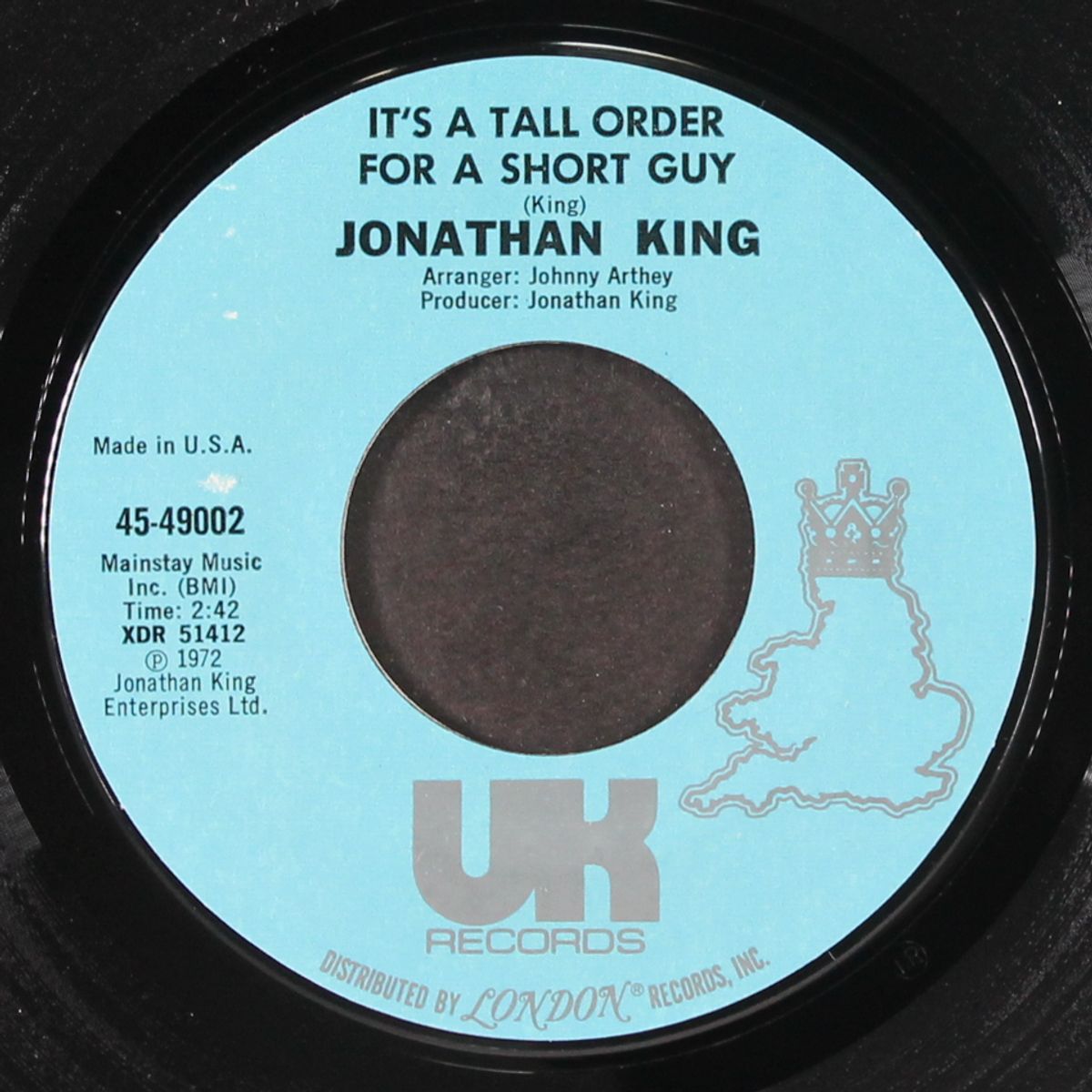 it's a tall order for a short guy by JONATHAN KING
