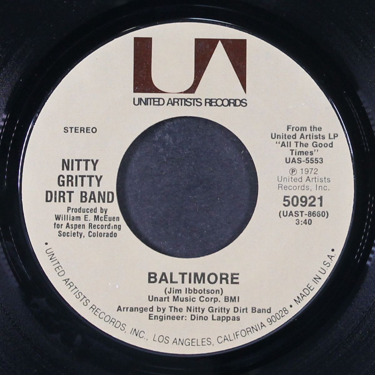 baltimore / fish song by NITTY GRITTY DIRT BAND