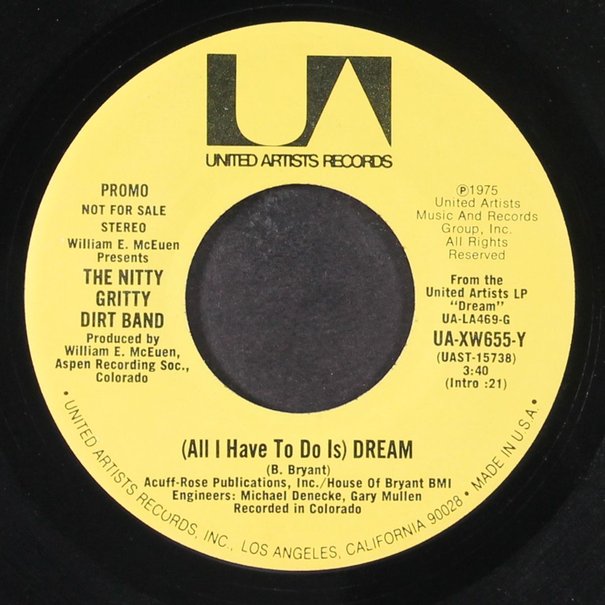 (all i have to do is) dream / mono by NITTY GRITTY DIRT BAND