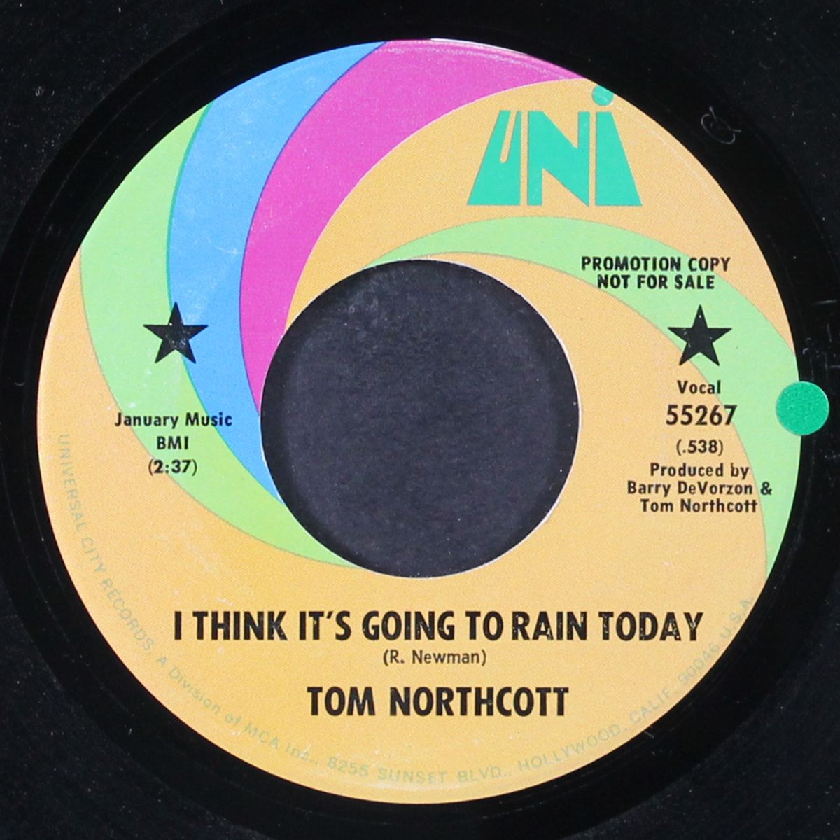 i think it's going to rain today by TOM NORTHCOTT
