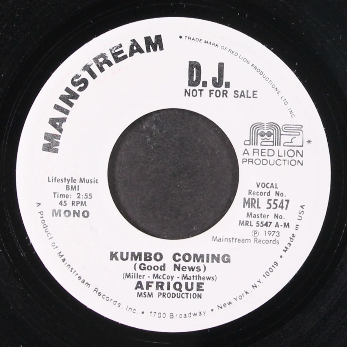 kumbo coming / mono by AFRIQUE