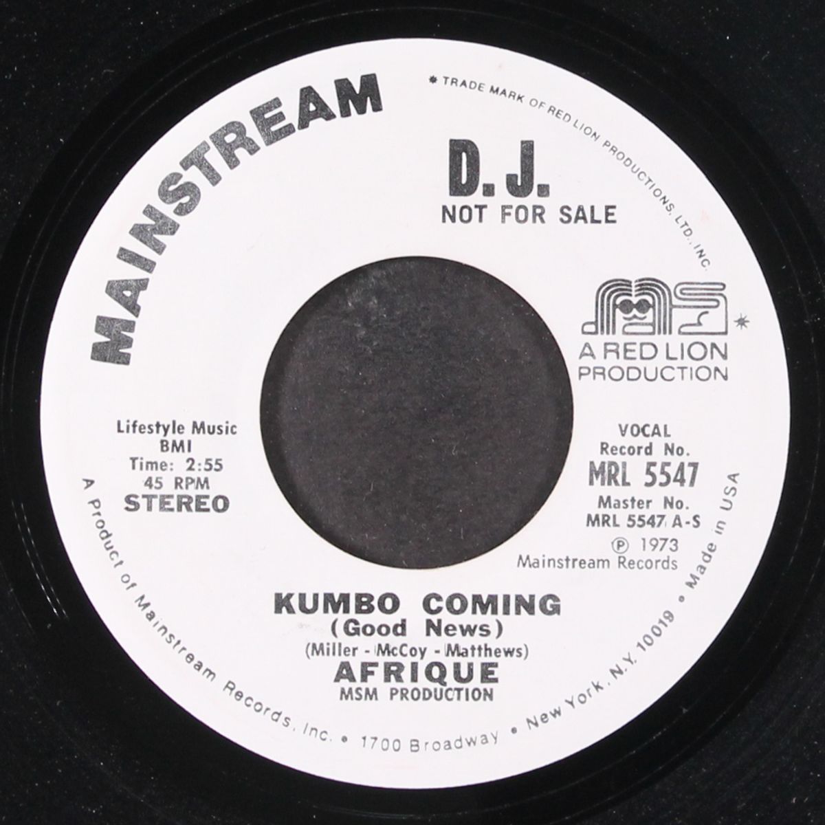 kumbo coming / mono by AFRIQUE