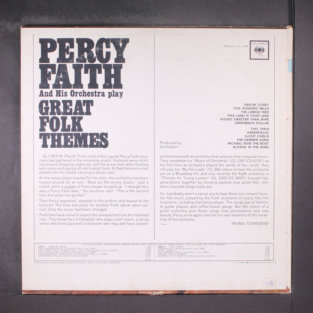 great folk themes by PERCY FAITH